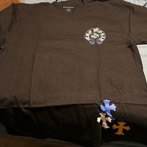 Black Graphic T-Shirt with Puzzle Design brand new